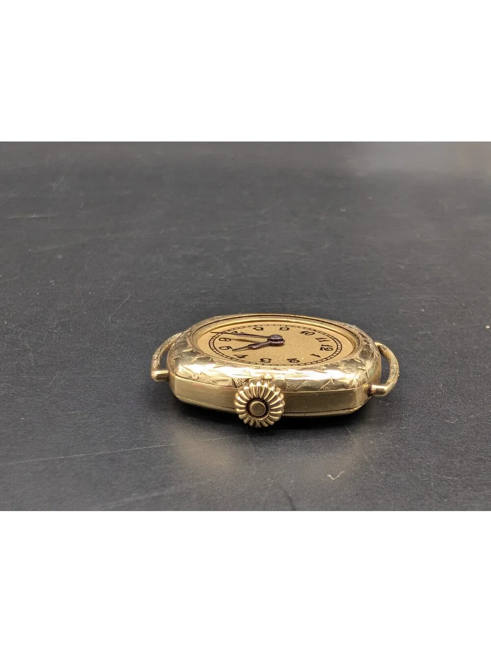 Antique 1920s Art Deco A LeCoultre Swiss 15 Jewel 14K Gold Fill Watch Case AS/IS